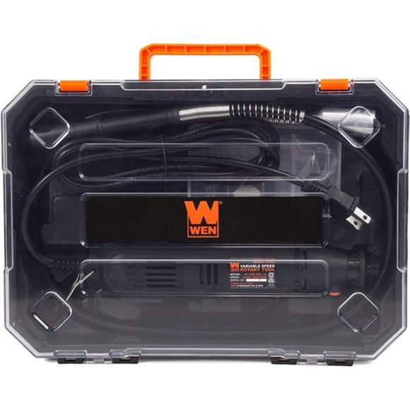1-Amp Variable Speed Rotary Tool with 100+ Accessories,Carrying Case &Flex Shaft - Picture 6 of 7
